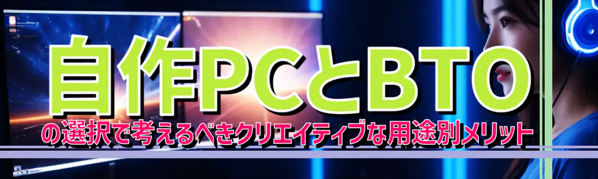 自作PCとBTOの選択で考えるべきクリエイティブな用途別メリット