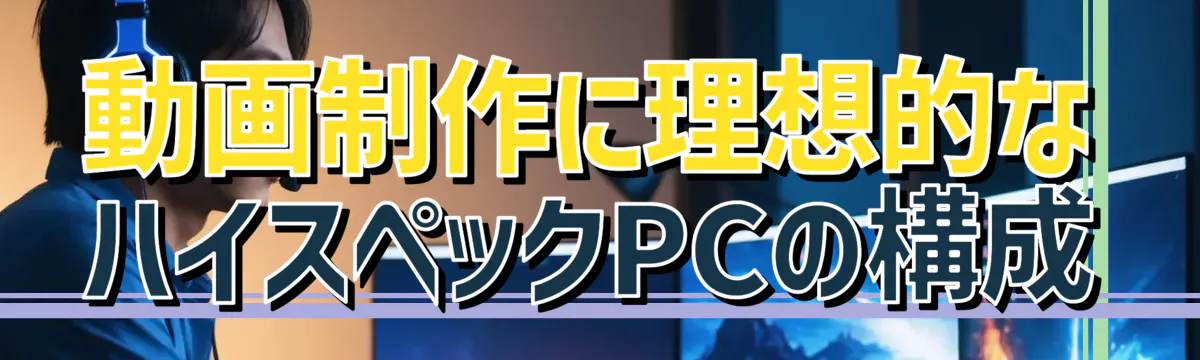 動画制作に理想的なハイスペックPCの構成