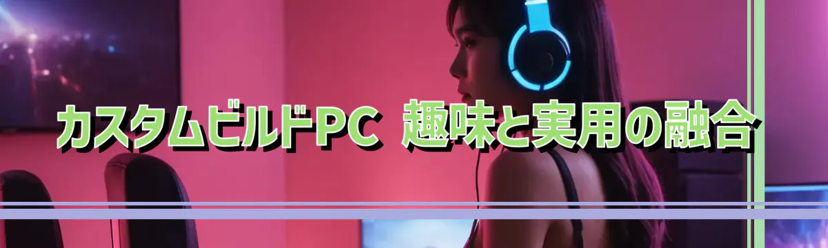 カスタムビルドPC 趣味と実用の融合
