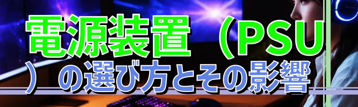 電源装置(PSU)の選び方とその影響