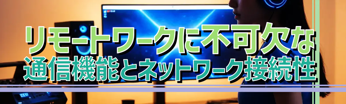 リモートワークに不可欠な通信機能とネットワーク接続性
