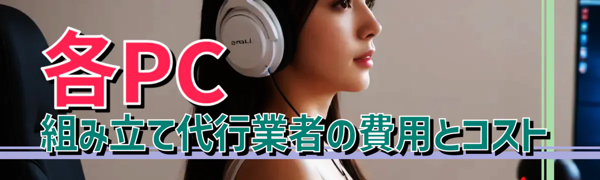 各PC組み立て代行業者の費用とコスト
