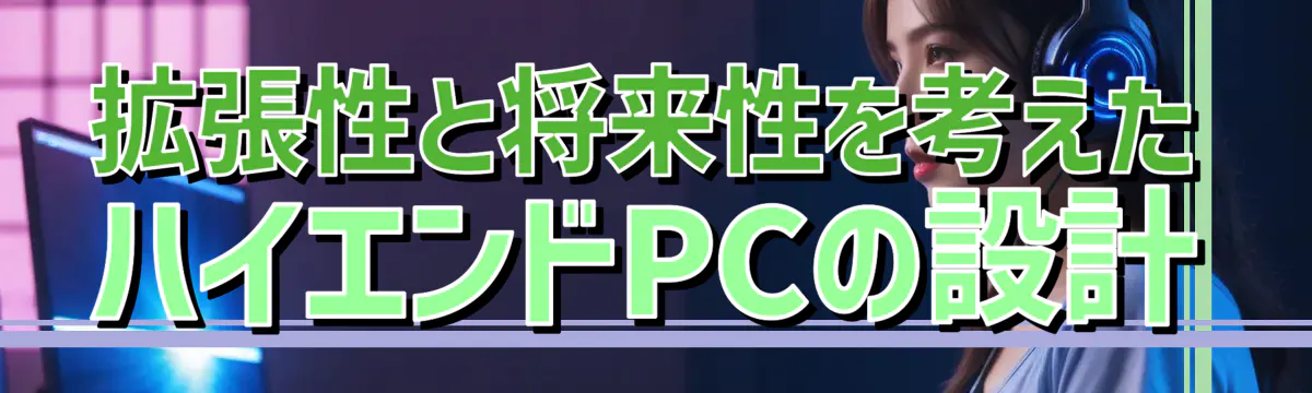 拡張性と将来性を考えたハイエンドPCの設計