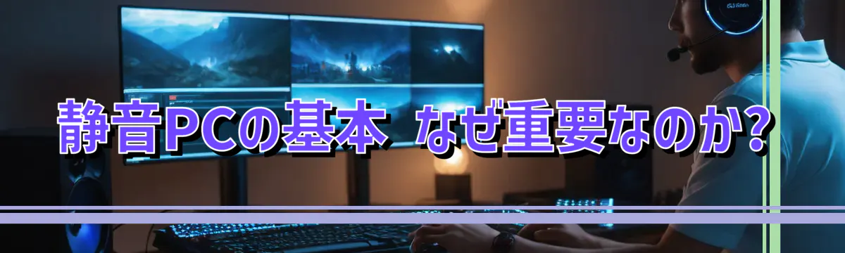 静音PCの基本 なぜ重要なのか?
