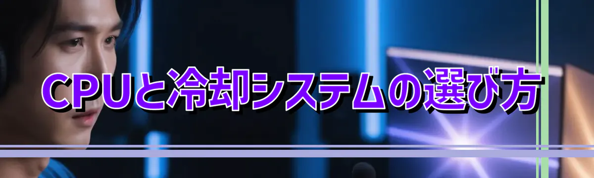 CPUと冷却システムの選び方