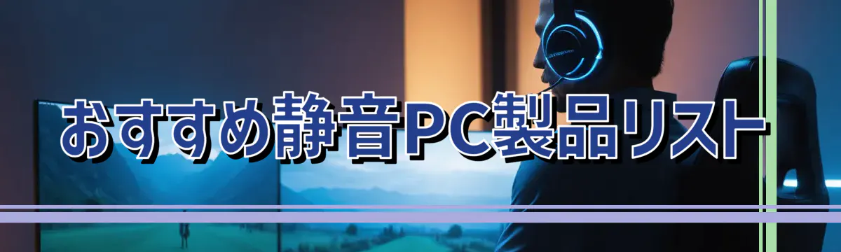 おすすめ静音PC製品リスト
