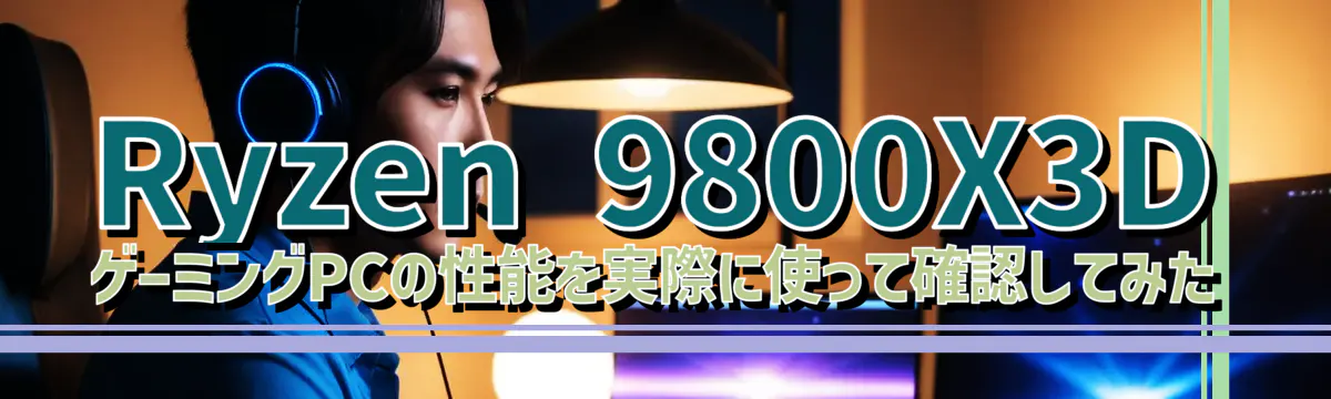 Ryzen&nbsp;9800X3D ゲーミングPCの性能を実際に使って確認してみた