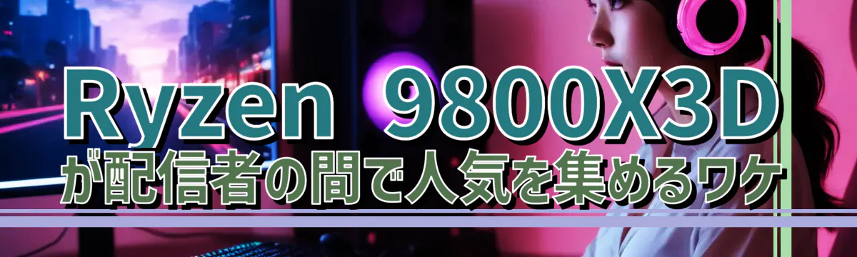 Ryzen&nbsp;9800X3D が配信者の間で人気を集めるワケ