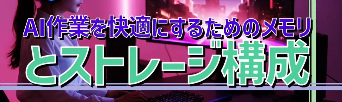 AI作業を快適にするためのメモリとストレージ構成