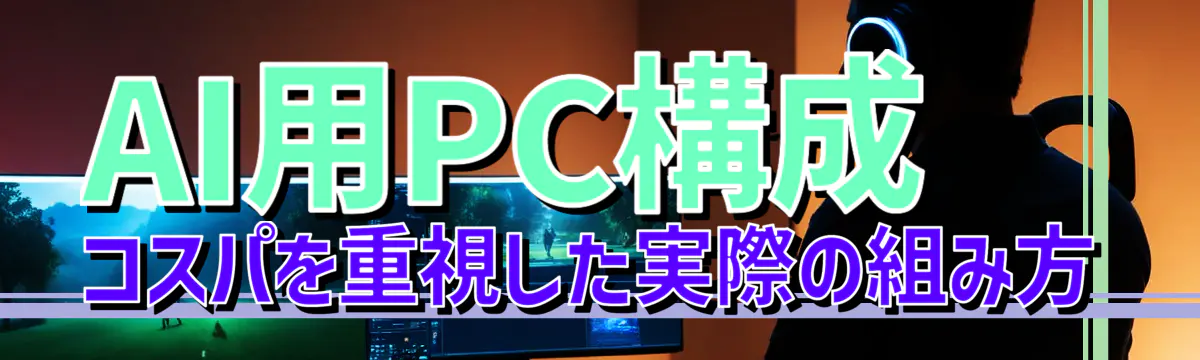 AI用PC構成 コスパを重視した実際の組み方