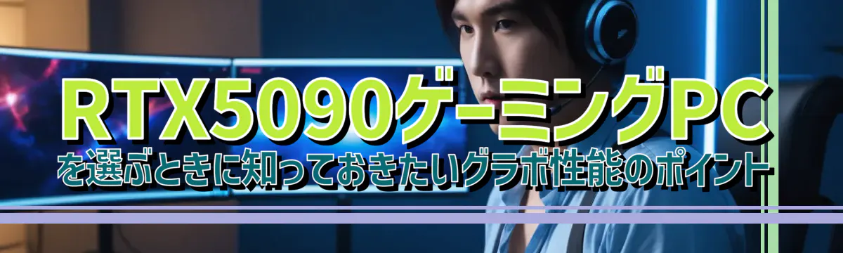 RTX5090ゲーミングPCを選ぶときに知っておきたいグラボ性能のポイント