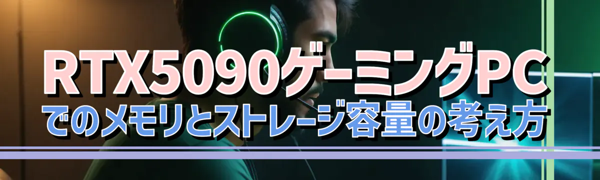 RTX5090ゲーミングPCでのメモリとストレージ容量の考え方
