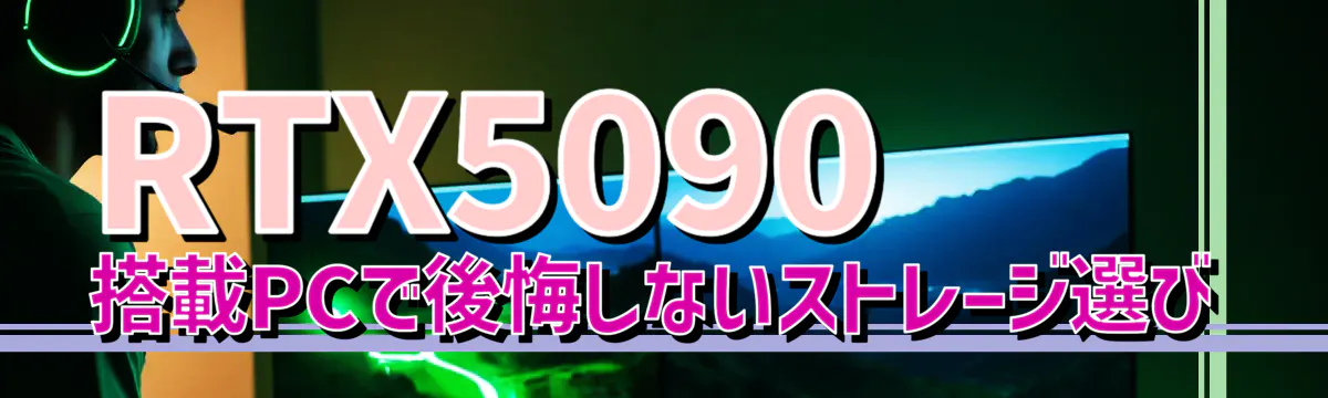RTX5090 搭載PCで後悔しないストレージ選び