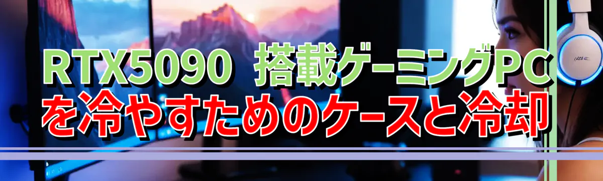 RTX5090 搭載ゲーミングPCを冷やすためのケースと冷却
