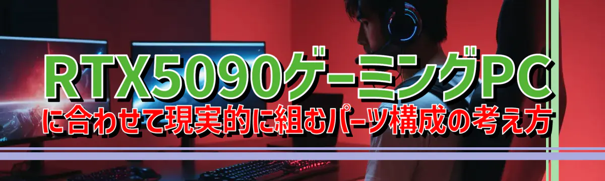 RTX5090ゲーミングPCに合わせて現実的に組むパーツ構成の考え方