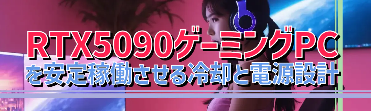 RTX5090ゲーミングPCを安定稼働させる冷却と電源設計