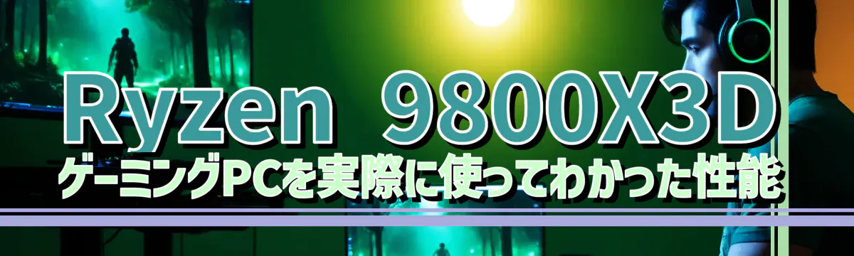 Ryzen&nbsp;9800X3D ゲーミングPCを実際に使ってわかった性能
