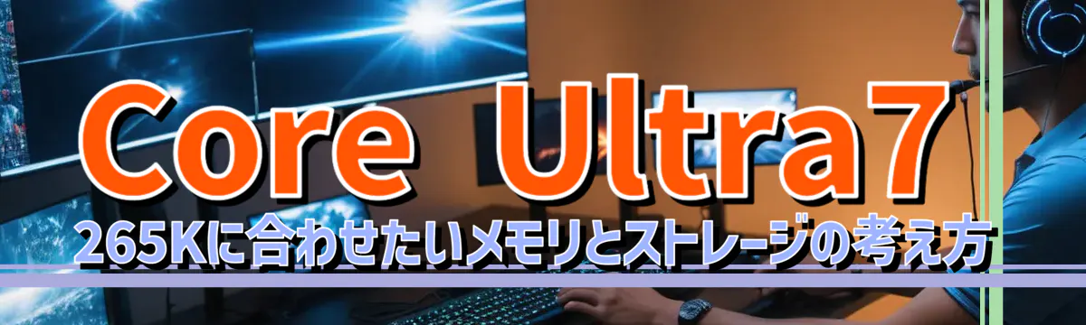 Core Ultra7 265Kに合わせたいメモリとストレージの考え方