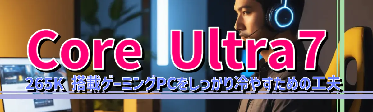 Core&nbsp;Ultra7 265K 搭載ゲーミングPCをしっかり冷やすための工夫