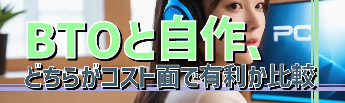 BTOと自作、どちらがコスト面で有利か比較