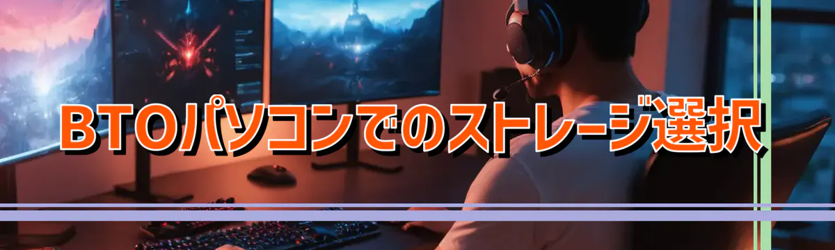 BTOパソコンでのストレージ選択