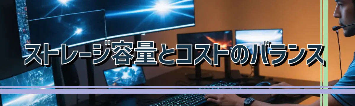 ストレージ容量とコストのバランス