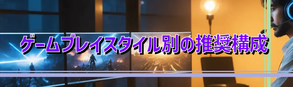 ゲームプレイスタイル別の推奨構成