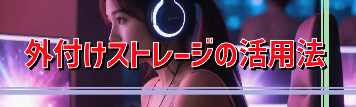 外付けストレージの活用法