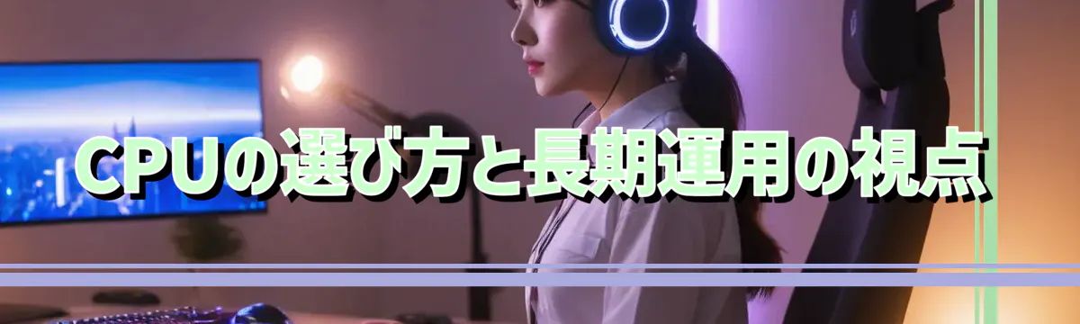 CPUの選び方と長期運用の視点
