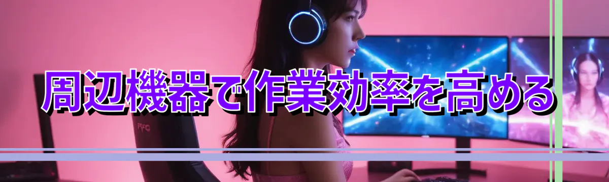 周辺機器で作業効率を高める