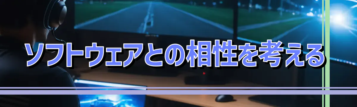 ソフトウェアとの相性を考える