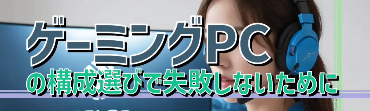 ゲーミングPCの構成選びで失敗しないために