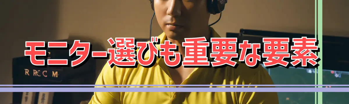 モニター選びも重要な要素