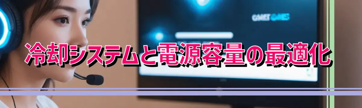 冷却システムと電源容量の最適化