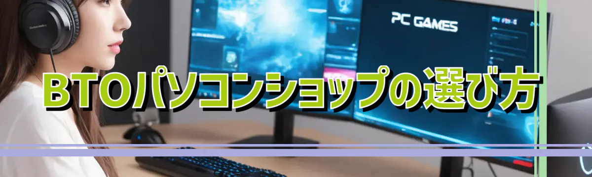 BTOパソコンショップの選び方