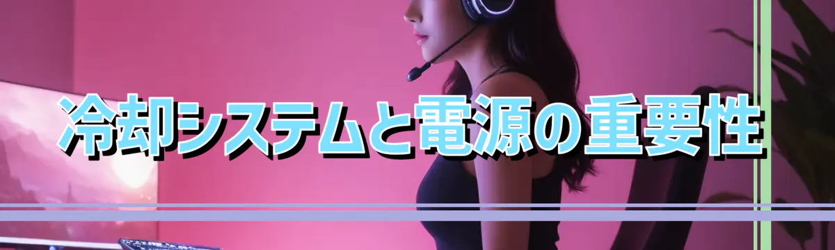 冷却システムと電源の重要性