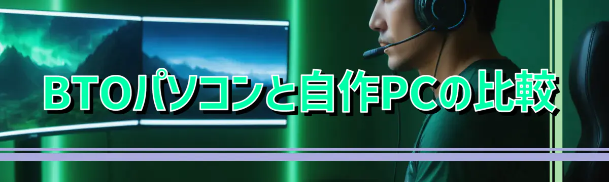BTOパソコンと自作PCの比較
