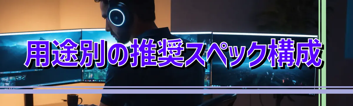 用途別の推奨スペック構成