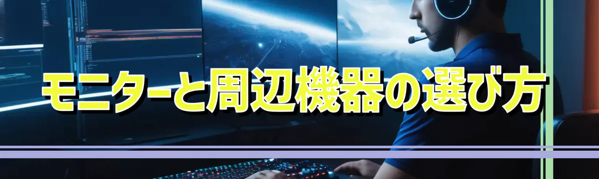 モニターと周辺機器の選び方
