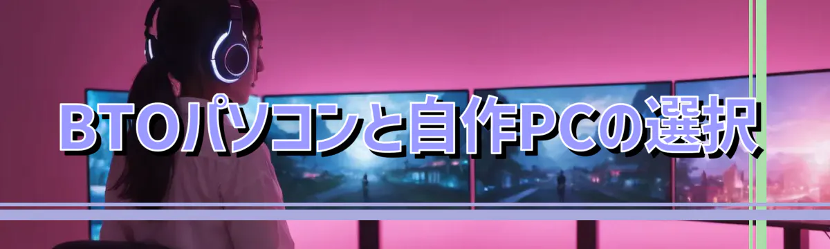 BTOパソコンと自作PCの選択