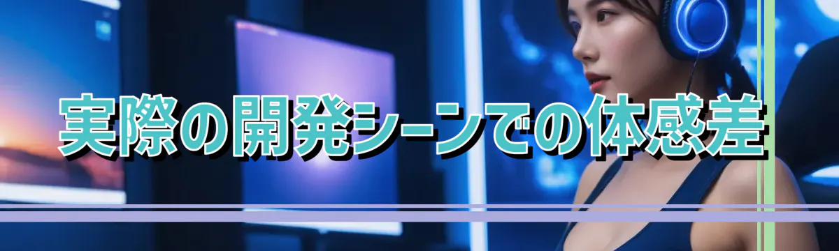 実際の開発シーンでの体感差