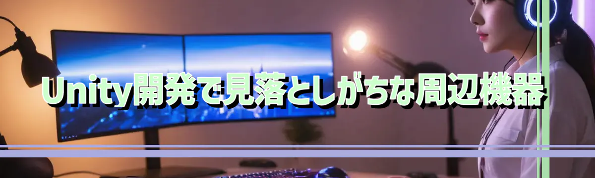 Unity開発で見落としがちな周辺機器