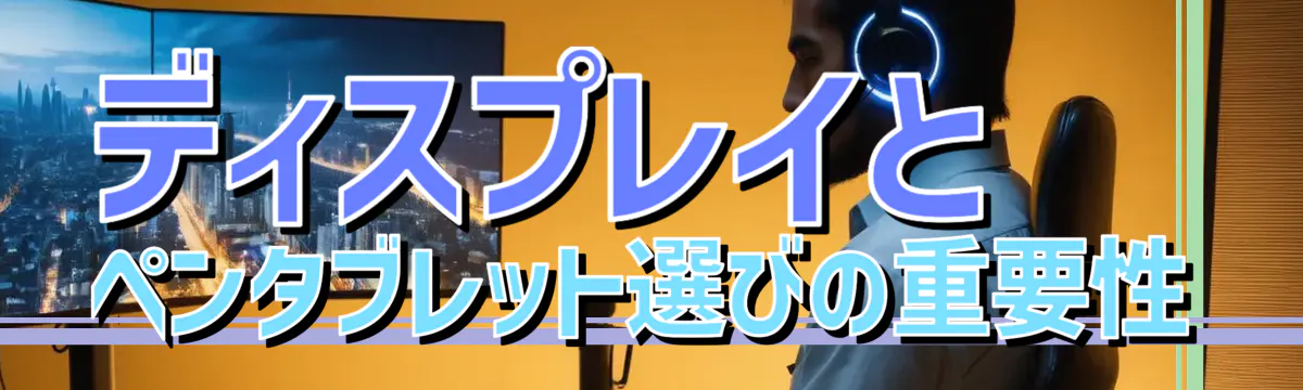 ディスプレイとペンタブレット選びの重要性