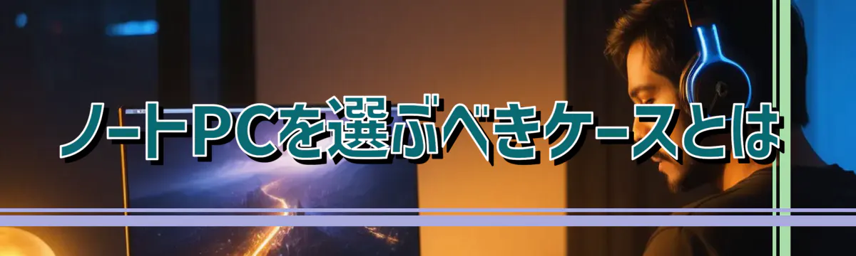 ノートPCを選ぶべきケースとは
