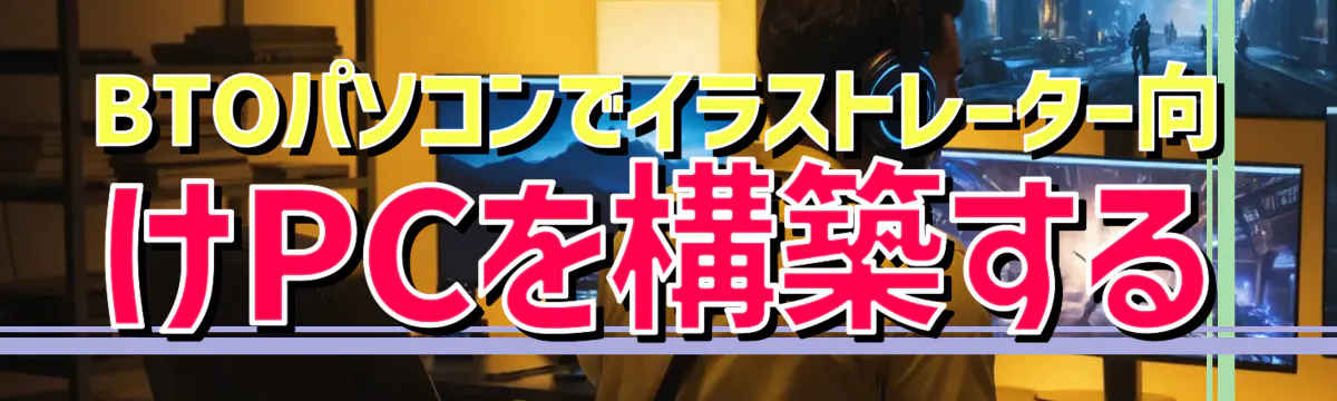 BTOパソコンでイラストレーター向けPCを構築する