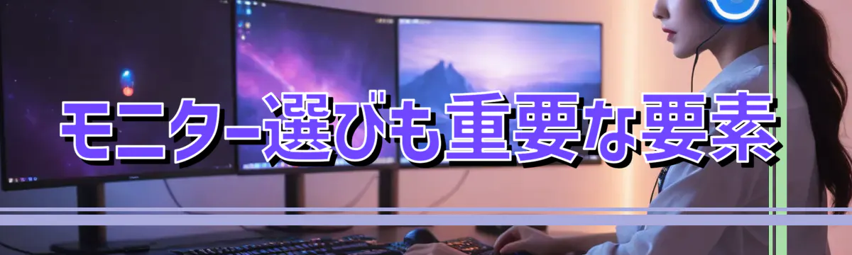 モニター選びも重要な要素
