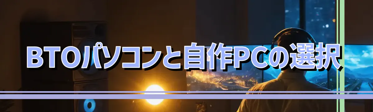BTOパソコンと自作PCの選択