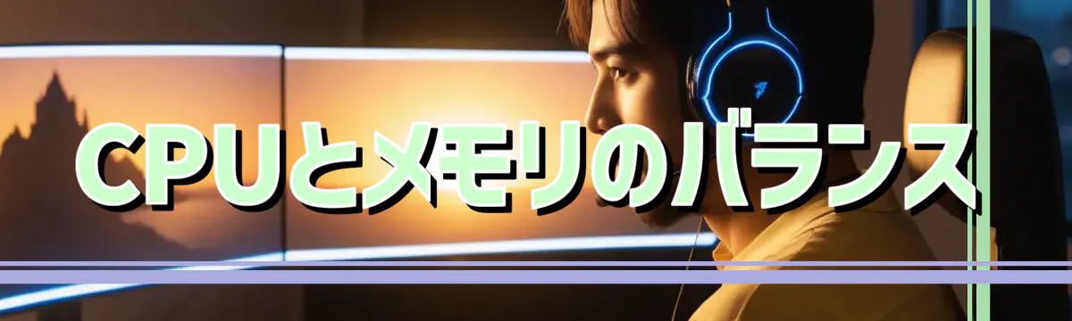 CPUとメモリのバランス