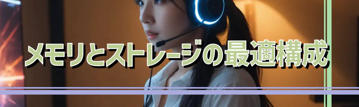 メモリとストレージの最適構成