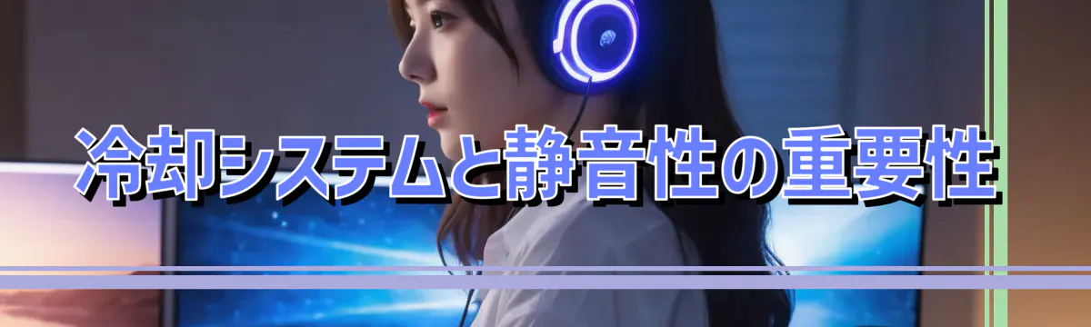 冷却システムと静音性の重要性